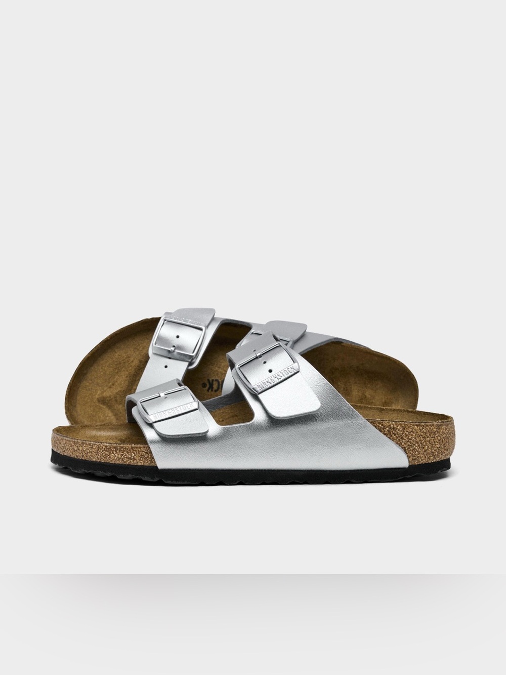 Birkenstock Arizona Two-Strap Sandal in Silver for women’s